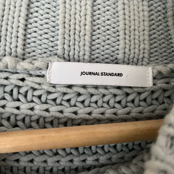 Baby Blue Chunky Knit Journal Standard Sweater - Picture 2 of 4